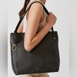 NWT Radley London Eaton Mews - Large Zip Top Tote Black